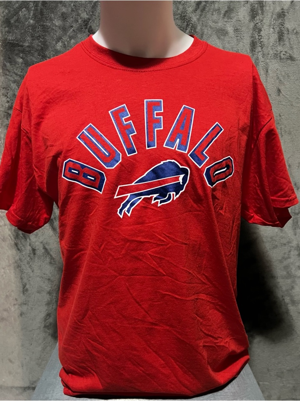 NFL Buffalo Red Short Sleeve Logo Tee NWOT